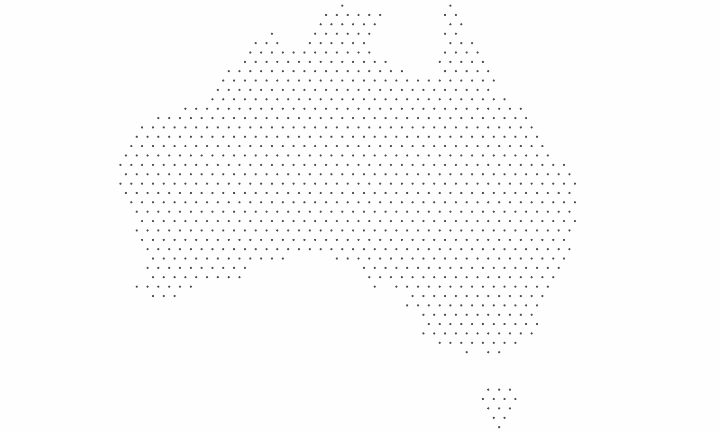 Service areas across Australia map